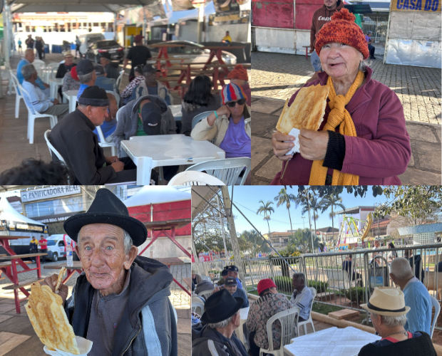 Idosos do Lar Irm� Maria Augusta participam da tradicional festa de Borda da Mata